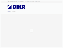 Tablet Screenshot of dikr.cz